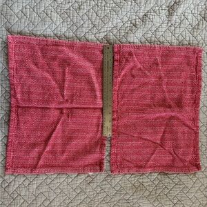 Set of 2 Red and White Pier One Imports Place Mats